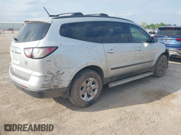 2017 Chevrolet Traverse LS with VIN 1GNKRFKD9HJ346885, listed as a IAAI auction lot 42026421 with 115,529 mi miles and . Bid and sale history available at DreamBid. Image 4.
