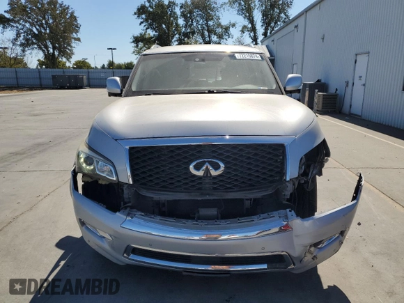 2015 Infiniti QX80 with VIN JN8AZ2NE4F9083791, listed as a Copart auction lot 72215874 with 82,691 mi miles and Salvage Title. Bid and sale history available at carsss.com. Image 5.