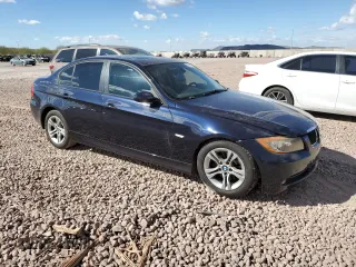 2008 BMW 3 Series 328i with VIN WBAVC53548FZ82073, listed as a Copart auction lot 46715705 with 92,516 mi miles and Salvage Title. Bid and sale history available at DreamBid. Image 4.
