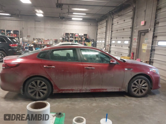 2018 Kia Optima LX with VIN 5XXGT4L34JG225444, listed as a IAAI auction lot 41375282 with 39,265 mi miles. Bid and sale history available at carsss.com. Image 13.