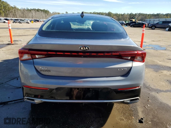 2021 Kia K5 LXS with VIN 5XXG14J21MG071845, listed as a Copart auction lot 87633365 with 96,148 mi miles and Salvage Title. Bid and sale history available at carsss.com. Image 6.
