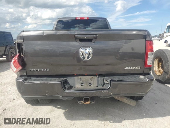 2019 Ram 3500 Big Horn with VIN 3C63RRLL1KG580703, listed as a Copart auction lot 46757555 with 122,863 mi miles and Salvage Title. Bid and sale history available at carsss.com. Image 6.