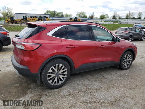 2020 Ford Escape Titanium Hybrid with VIN 1FMCU9DZXLUC29745, listed as a Copart auction lot 53902755 with 71,280 mi miles and Salvage title. Bid and sale history available at DreamBid. Image 3.