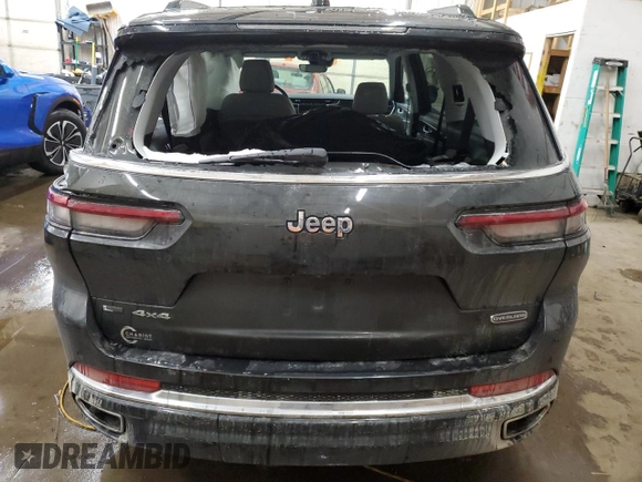 2022 Jeep Grand Cherokee Overland with VIN 1C4RJKDG8N8580372, listed as a Copart auction lot 85468024 with Not provided miles and Salvage title. Bid and sale history available at DreamBid. Image 6.