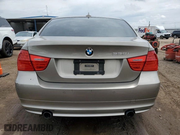 2011 BMW 3 Series 335i xDrive with VIN WBAPL5C56BA920865, listed as a Copart auction lot 57619265 with 102,448 mi miles and Salvage title. Bid and sale history available at DreamBid. Image 6.