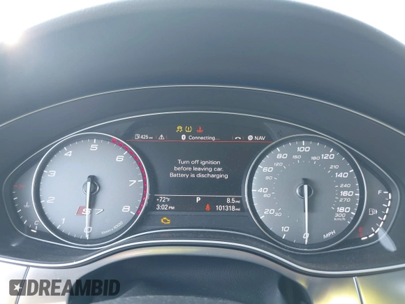2014 Audi S7 Prestige with VIN WAUW2AFC6EN140766, listed as a IAAI auction lot 41780769 with 101,318 mi miles. Bid and sale history available at carsss.com. Image 7.