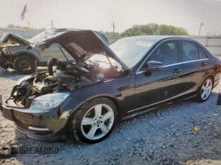 2011 Mercedes-Benz C 300 Sport with VIN WDDGF8BB8BR163686, listed as a Copart auction lot 53968105 with 218,924 mi miles and Salvage title. Bid and sale history available at DreamBid. Image 1.