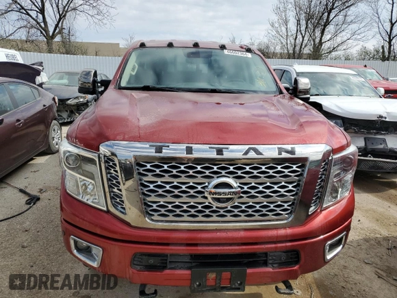2016 Nissan Titan Platinum Reserve with VIN 1N6BA1F40GN515712, listed as a Copart auction lot 56931745 with 71,096 mi miles and Non repairable. Bid and sale history available at DreamBid. Image 5.