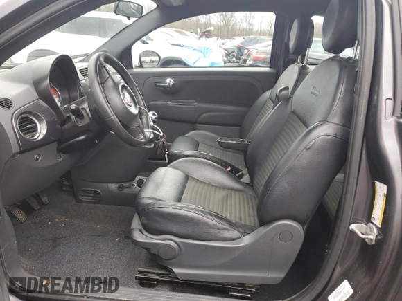 2014 FIAT 500 Sport with VIN 3C3CFFBR7ET267631, listed as a Copart auction lot 82002614 with 65,209 mi miles and Salvage Title. Bid and sale history available at carsss.com. Image 7.