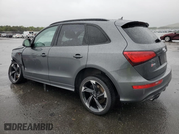 2015 Audi SQ5 Premium Plus with VIN WA1CGAFP0FA125418, listed as a Copart auction lot 58031415 with 156,188 mi miles and Salvage title. Bid and sale history available at DreamBid. Image 2.