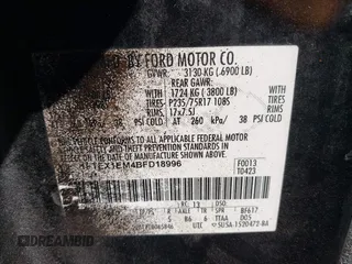 2011 Ford F-150 XL with VIN 1FTEX1EM4BFD18996, listed as a IAAI auction lot 41457269 with 154,614 mi miles. Bid and sale history available at carsss.com. Image 9.
