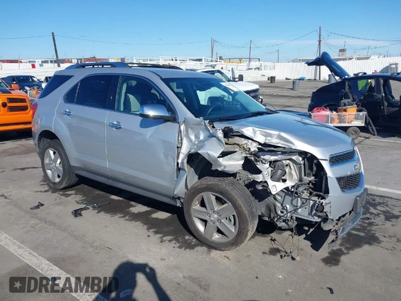 2014 Chevrolet Equinox LTZ with VIN 2GNALDEKXE6191672, listed as a IAAI auction lot 41706804 with 45,507 mi miles. Bid and sale history available at carsss.com. Image 1.