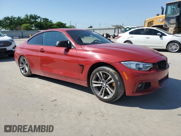 2015 BMW 4 Series 435i xDrive with VIN WBA3R5C51FK372318, listed as a Copart auction lot 52177785 with 74,961 mi miles and Salvage title. Bid and sale history available at DreamBid. Image 4.