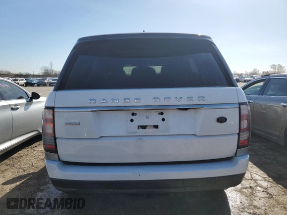 2017 Land Rover Range Rover Autobiography with VIN SALGV2FE8HA330823, listed as a Copart auction lot 50125554 with 93,763 mi miles and Salvage title. Bid and sale history available at DreamBid. Image 6.