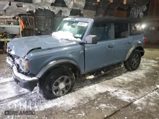 2023 Ford Bronco with VIN 1FMDE5BHXPLB65240, listed as a Copart auction lot 44208175 with 55,537 mi miles and Salvage Title. Bid and sale history available at carsss.com. Image 1.