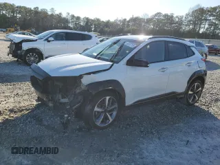 2021 Hyundai Kona Night Edition with VIN KM8K6CA54MU688677, listed as a Copart auction lot 88597715 with 104,219 mi miles and Salvage Title. Bid and sale history available at carsss.com. Image 1.
