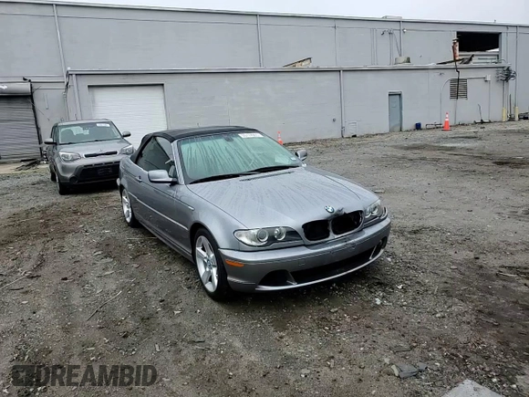 2005 BMW 3 Series 325Ci with VIN WBABW33425PL36431, listed as a Copart auction lot 55774905 with 82,530 mi miles and Salvage title. Bid and sale history available at DreamBid. Image 13.