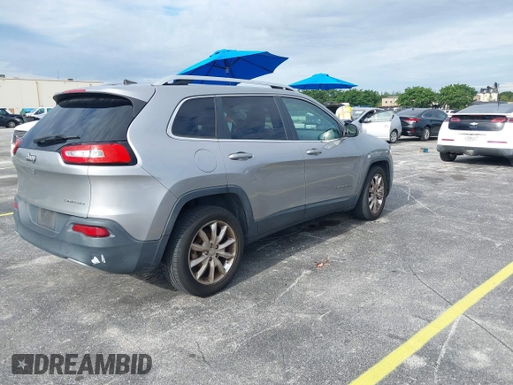 2016 Jeep Cherokee Limited with VIN 1C4PJLDB5GW164781, listed as a IAAI auction lot 42806344 with 137,283 mi miles and . Bid and sale history available at DreamBid. Image 4.