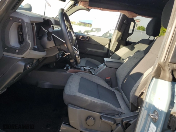2021 Ford Bronco with VIN 1FMDE5DH5MLA96921, listed as a Copart auction lot 42522835 with 24,485 mi miles and Salvage Title. Bid and sale history available at carsss.com. Image 7.