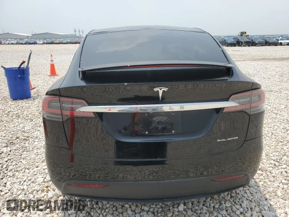 2020 Tesla Model X Long Range with VIN 5YJXCBE23LF302660, listed as a Copart auction lot 54181524 with 46,537 mi miles and Salvage Title. Bid and sale history available at DreamBid. Image 6.