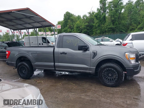 2022 Ford F-150 XL with VIN 1FTMF1CB1NKE51677, listed as a IAAI auction lot 42178807 with 8,260 mi miles and . Bid and sale history available at DreamBid. Image 13.