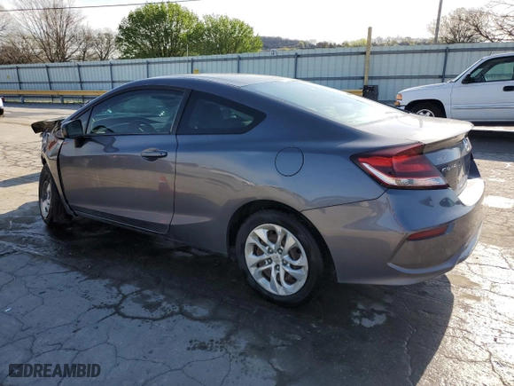 2015 Honda Civic Coupe LX with VIN 2HGFG3B50FH508720, listed as a Copart auction lot 51253195 with 113,744 mi miles and Salvage Title. Bid and sale history available at carsss.com. Image 2.