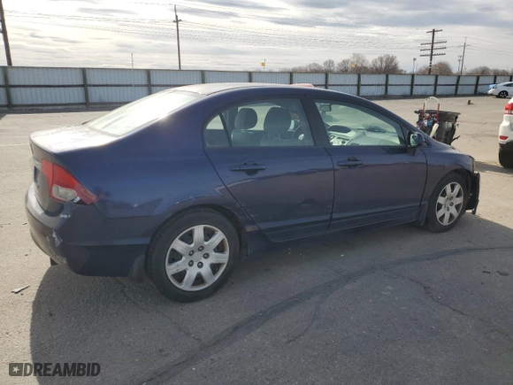 2009 Honda Civic Sdn LX with VIN 2HGFA16589H507433, listed as a Copart auction lot 49785395 with 138,138 mi miles and Salvage Title. Bid and sale history available at carsss.com. Image 3.