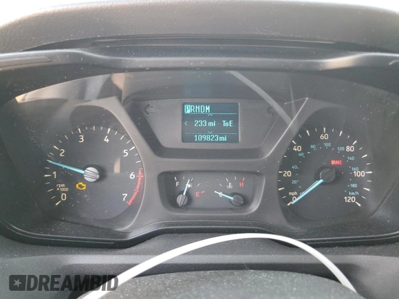 2016 Ford Transit with VIN 1FTYR1CG5GKB53835, listed as a Copart auction lot 73720434 with 109,283 mi miles and Salvage Title. Bid and sale history available at DreamBid. Image 9.
