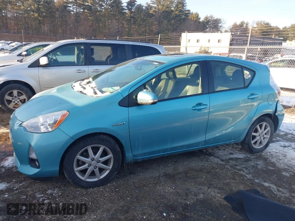 2012 Toyota Prius c One with VIN JTDKDTB31C1026594, listed as a IAAI auction lot 41406091 with 132,470 mi miles. Bid and sale history available at carsss.com. Image 14.