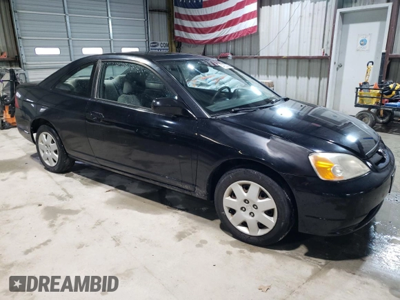 2002 Honda Civic EX with VIN 1HGEM22922L051133, listed as a Copart auction lot 47800065 with 116,325 mi miles and Clean Title. Bid and sale history available at carsss.com. Image 4.