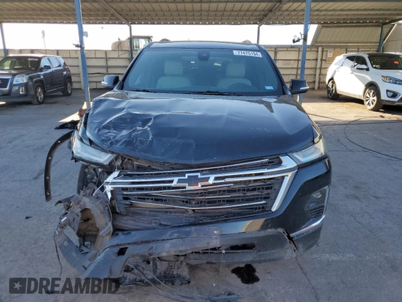 2022 Chevrolet Traverse LT Leather with VIN 1GNERHKW6NJ121880, listed as a Copart auction lot 77475194 with 97,546 mi miles and Salvage Title. Bid and sale history available at carsss.com. Image 5.