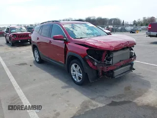 2018 GMC Terrain SLE z VIN 3GKALTEV2JL210805, wystawiony jako IAAI lot #42065247 z przebiegiem 83 398 mil mil oraz . Historia ofert i sprzedaży dostępna na DreamBid. Obrazek 1.