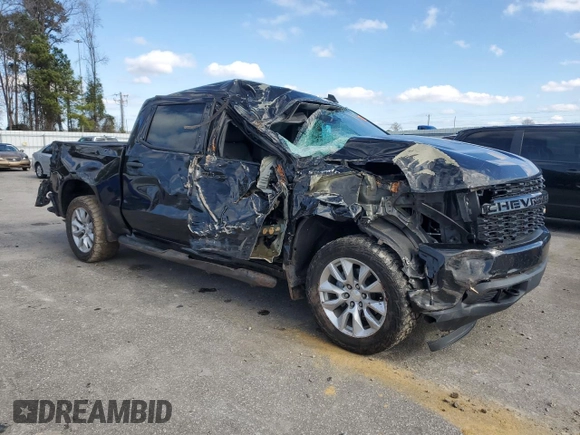 2020 Chevrolet Silverado 1500 Custom with VIN 3GCPWBEK4LG137008, listed as a Copart auction lot 87050564 with 169,386 mi miles and Salvage Title. Bid and sale history available at carsss.com. Image 4.