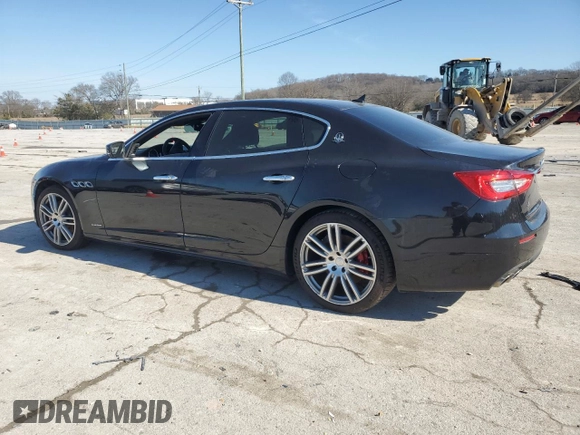 2018 Maserati Quattroporte S GranLusso z VIN ZAM56YPL6J1274054, wystawiony jako Copart lot #43738025 z przebiegiem 33 640 mil mil oraz Szkody całkowita. Historia ofert i sprzedaży dostępna na DreamBid. Obrazek 2.