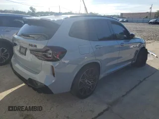 2023 BMW X3 M with VIN 5YM13EC06P9N64558, listed as a Copart auction lot 61100804 with 14,519 mi miles and Salvage Title. Bid and sale history available at carsss.com. Image 3.