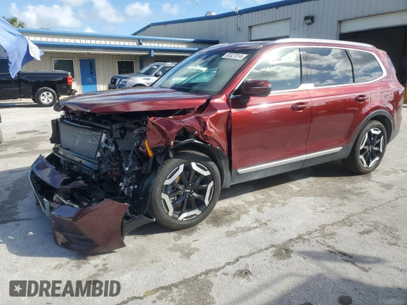 2024 Kia Telluride EX with VIN 5XYP34GC3RG554511, listed as a Copart auction lot 80327014 with 3,006 mi miles and Salvage Title. Bid and sale history available at DreamBid. Image 1.