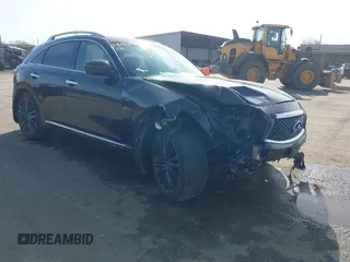 2017 Infiniti QX70 with VIN JN8CS1MW1HM410293, listed as a IAAI auction lot 41689343 with 149,823 mi miles. Bid and sale history available at carsss.com. Image 1.