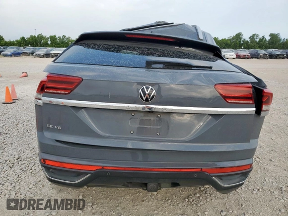 2022 Volkswagen Atlas SE with VIN 1V2JE2CA5NC222009, listed as a Copart auction lot 58000185 with 64,173 mi miles and Salvage title. Bid and sale history available at DreamBid. Image 6.