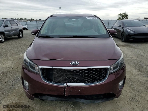 2015 Kia Sedona EX with VIN KNDMC5C17F6022996, listed as a Copart auction lot 50275825 with 142,460 mi miles and Clean Title. Bid and sale history available at carsss.com. Image 5.