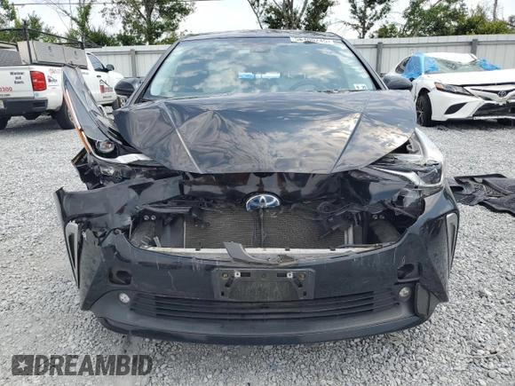 2020 Toyota Prius LE with VIN JTDL9RFU1L3022075, listed as a Copart auction lot 56400245 with 52,512 mi miles and Non repairable. Bid and sale history available at DreamBid. Image 5.