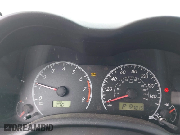2009 Toyota Corolla with VIN 1NXBU40E49Z065984, listed as a IAAI auction lot 42037667 with 187,015 mi miles. Bid and sale history available at carsss.com. Image 7.
