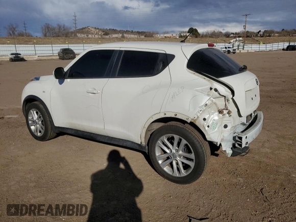 2014 Nissan Juke S with VIN JN8AF5MV5ET481301, listed as a Copart auction lot 45581615 with 109,936 mi miles and Salvage title. Bid and sale history available at DreamBid. Image 2.