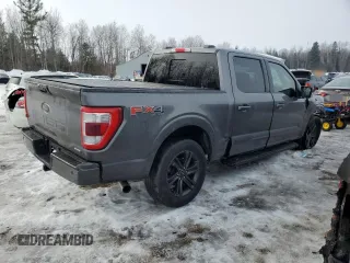 2021 Ford F-150 XL with VIN 1FTEW1EP2MKD38705, listed as a Copart auction lot 46285945 with 76,715 mi miles and Salvage Title. Bid and sale history available at carsss.com. Image 3.