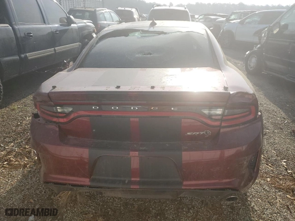 2022 Dodge Charger SRT Hellcat Redeye Widebody Jailbreak with VIN 2C3CDXL94NH102719, listed as a Copart auction lot 38883714 with 22,328 mi miles and Salvage Title. Bid and sale history available at carsss.com. Image 6.