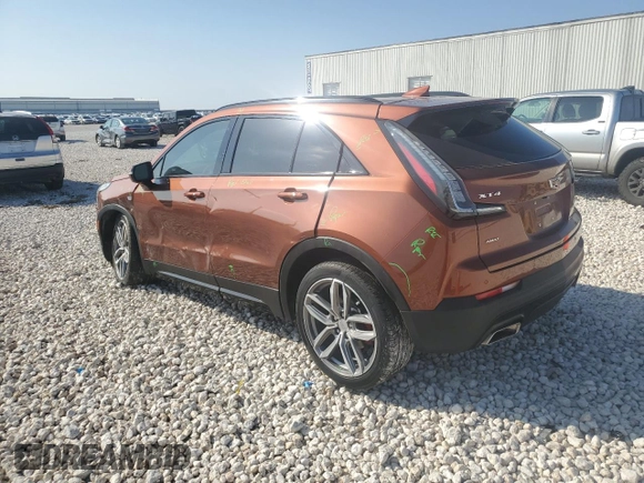 2021 Cadillac XT4 AWD Sport with VIN 1GYFZFR49MF042933, listed as a Copart auction lot 44150315 with 21,926 mi miles and Salvage title. Bid and sale history available at DreamBid. Image 2.
