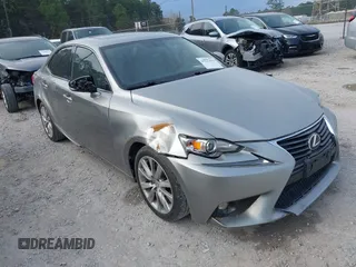 2015 Lexus IS 250 with VIN JTHBF1D22F5070411, listed as a IAAI auction lot 41527819 with 72,895 mi miles. Bid and sale history available at carsss.com. Image 1.
