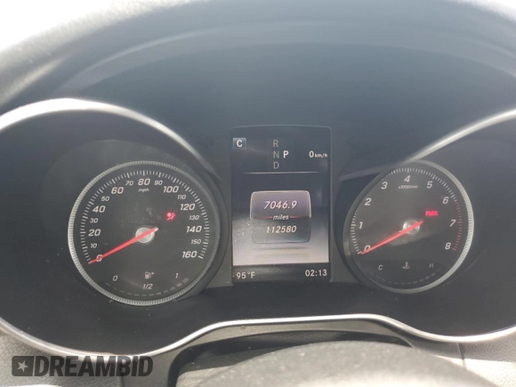 2018 Mercedes-Benz C 300 with VIN 55SWF4JB2JU270137, listed as a Copart auction lot 61640165 with 112,580 mi miles and Clean title. Bid and sale history available at DreamBid. Image 9.