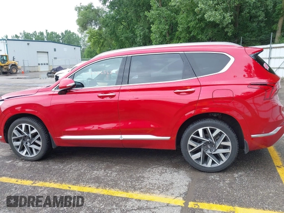 2023 Hyundai Santa Fe Calligraphy with VIN 5NMS54AL9PH589991, listed as a IAAI auction lot 42566562 with 23,162 mi miles and . Bid and sale history available at DreamBid. Image 14.