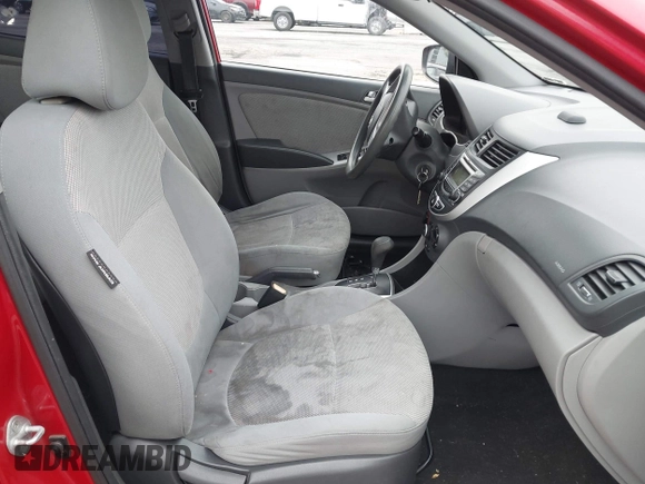 2013 Hyundai Accent GLS with VIN KMHCT4AE3DU537137, listed as a IAAI auction lot 42046119 with 158,878 mi miles. Bid and sale history available at carsss.com. Image 5.