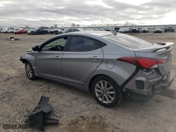 2014 Hyundai Elantra SE with VIN KMHDH4AE0EU092802, listed as a Copart auction lot 48503575 with 169,675 mi miles and Salvage Title. Bid and sale history available at carsss.com. Image 2.